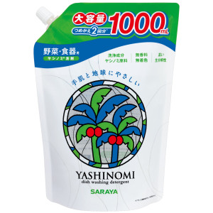 Saraya Yashinomi nõude- , puuviljade- ja köögiviljade pesuvahend täitepakend 1000ml