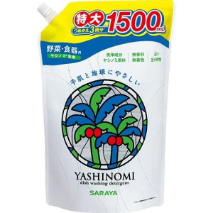 Saraya Yashinomi nõude- , puuviljade- ja köögiviljade pesuvahend täitepakend 1500ml
