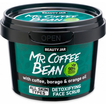 Beauty Jar Mr.Coffee Bean detox näokoorija 50g