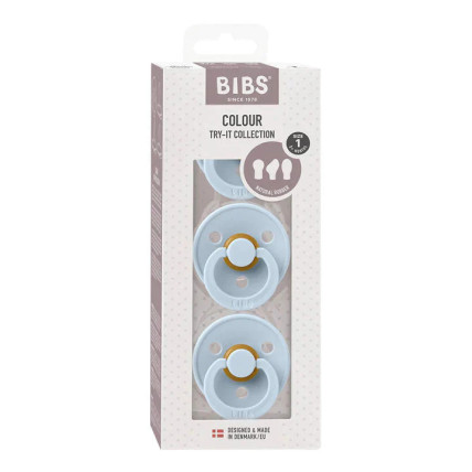 Bibs Try-it kolmest lutist koosnev komplekt lastele vanuses 0-6 kuud