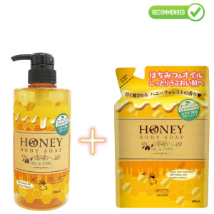 Daiichi  Honey Oil  Dušigeel 500ml + täide 400ml