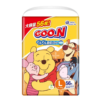 Goo.N Plus Disney Püksmähkmed L 9–14 kg 56tk