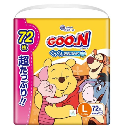 Goo.N Plus Disney Püksmähkmed L 9–14 kg 72tk Goo.N Plus Disney Püksmähkmed L 9–14 kg 72tk