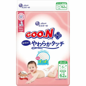 Goo.N Plus mähkmed tundlikule nahale S 4–8 kg 62tk