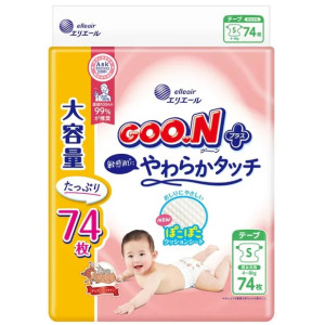 Goo.N Plus mähkmed tundlikule nahale S 4–8 kg 74tk