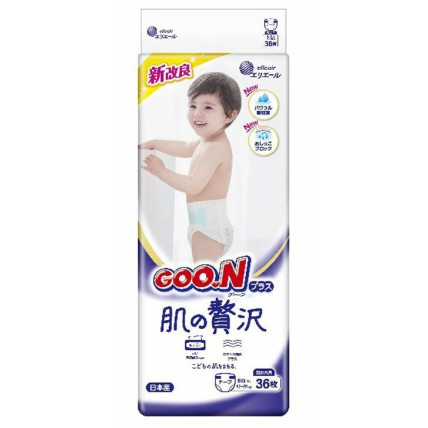 Goo.N Plus Skin Luxury Mähkmed tundlikule nahale XL 12-17 kg 36tk