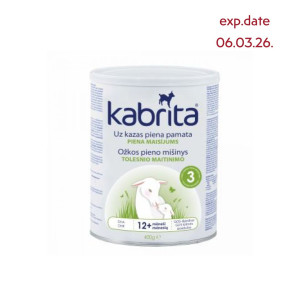 Kabrita 3 kitsepiimal põhinev, kergesti seeduv kuiv piimajook lastele alates 12. elukuust 400g
