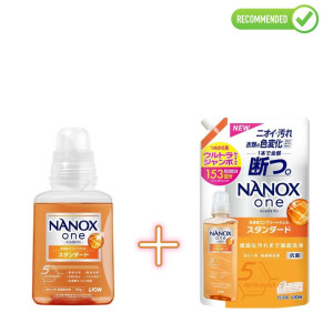 Lion Nanox One Pesugeel raskesti eemaldatava mustuse vastu 380g + täide 1530g