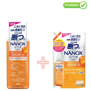 Lion Nanox One Pesugeel raskesti eemaldatava mustuse vastu 640g + täide 1530g