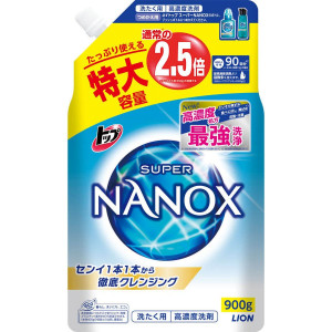 Lion Top Super Nanox kontsentreeritud pesu pesemisgeel, täitepakend 900g