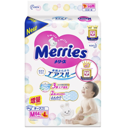 Mähkmed Merries M 6-11kg 68tk