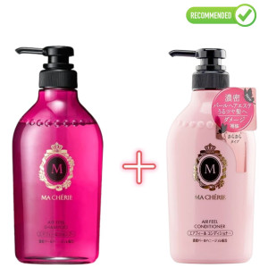 Shiseido MA CHERIE Lillelise ja puuviljase lõhnaga volüümi andev šampoon ja konditsioneer 450ml