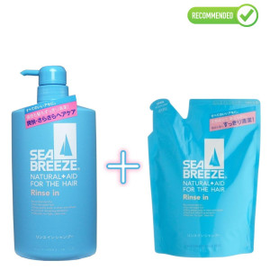  Shiseido Sea Breeze 2 in 1 kõõmavastane šampoon ja palsam mentooliga 600ml + täide 400ml