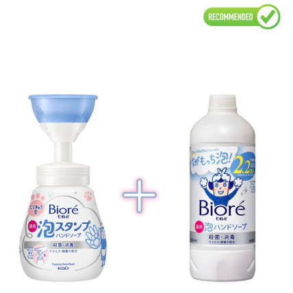 Biore U antibakteriaalse toimega ja kerge tsitruselise lõhnaga vedel käteseep-vaht 240ml + täitepakend 430ml