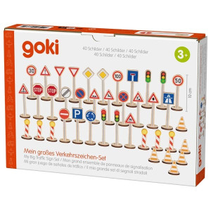 Goki 53761 Liiklusmärkide komplekt 40tk