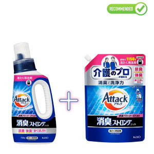 Kao Attack Desodoreeriv pesugeel 720g + täitepakend 1150g