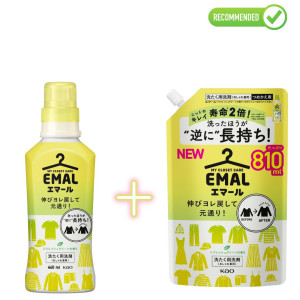Kao Emal vedel pesupesemisvahend 460ml + täitepakend 810ml