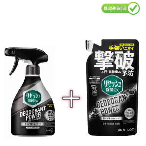 KAO Resesh EX Plus Lõhna neutraliseeriv deodorant spordi- ja töörõivastele 360ml + täide 310ml