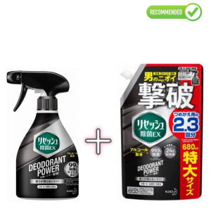 KAO Resesh EX Plus Lõhna neutraliseeriv deodorant spordi- ja töörõivastele 360ml + täide 680ml