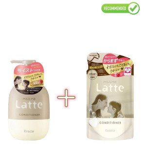 Kracie Ma & Me Latte Niisutav palsam 490g + täitepakend 360g