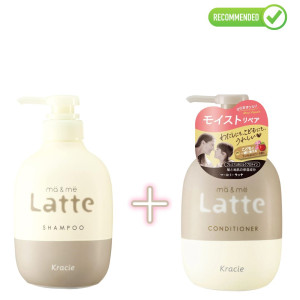 Kracie Ma & Me Latte Niisutav šampoon 490ml + palsam 490g