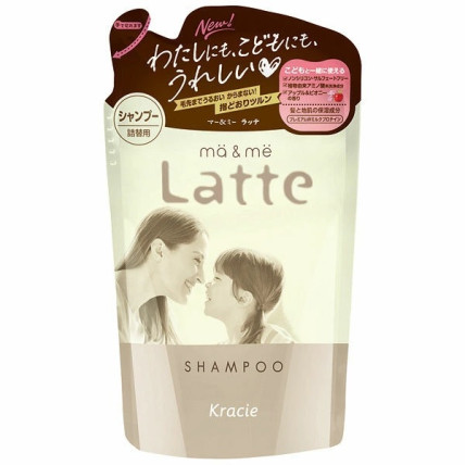 Kracie Ma & Me Latte Niisutav šampoon täitepakend 360ml