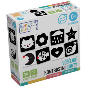 KukiKuk 81002 Suured kontrastsed kaardid imikutele