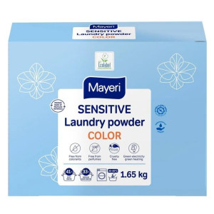 MAYERI Sensitive pesupulber värvilise pesu pesemiseks 1.65kg