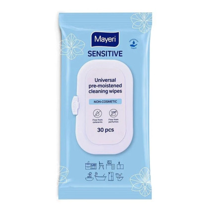 MAYERI Sensitive universaalsed niisutatud puhastuslapid 30tk