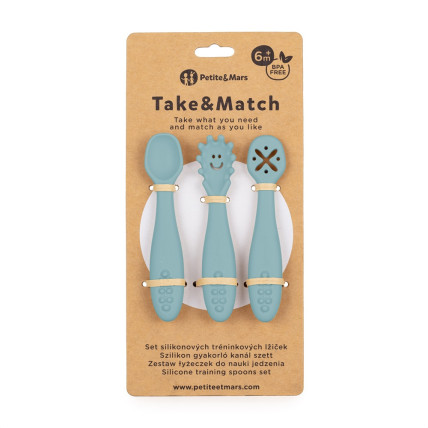 Petite&Mars Silikoonist lusikate komplekt 3tk Petite&Mars Silikoonist lusikate komplekt 3tk