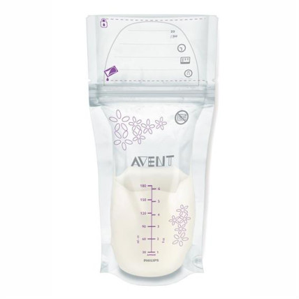 Philips Avent Rinnapiima säilituskotid 180ml 25tk