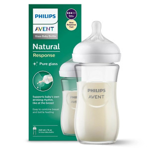 Philips Avent SCY933/01 Klaasist lutipudel lastele vanuses 1+ kuud, 240ml
