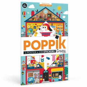 POPPIK Home mitmekordselt kasutatavate kleebistega plakat