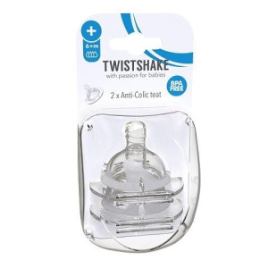 Twistshake Kolikutevastased lutid lutipudelitele 6+ kuud, 2tk