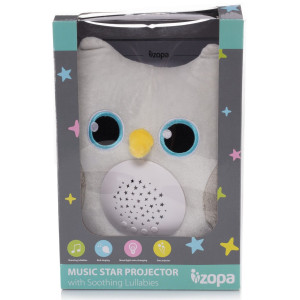 Zopa Owl projektoriga pehme mänguasi